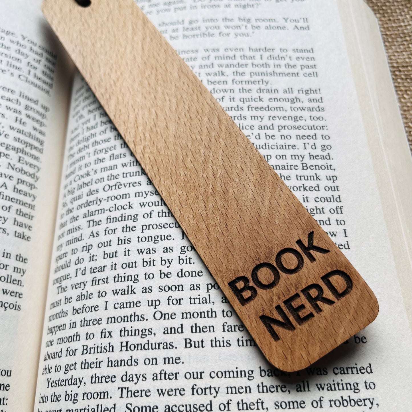 Book Nerd - Engraved Bookmark