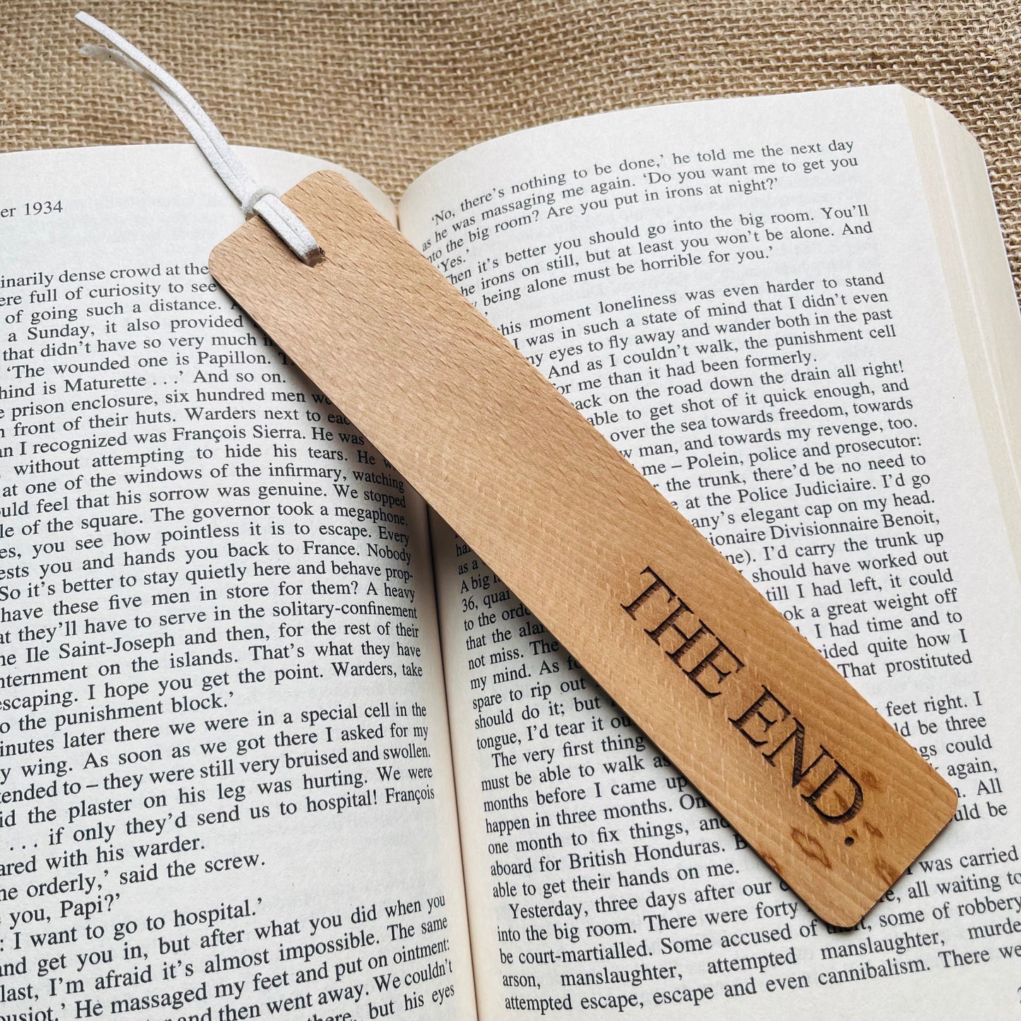 The End. - Engraved Bookmark