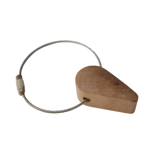 Solid Maple Half a Heart Keyring