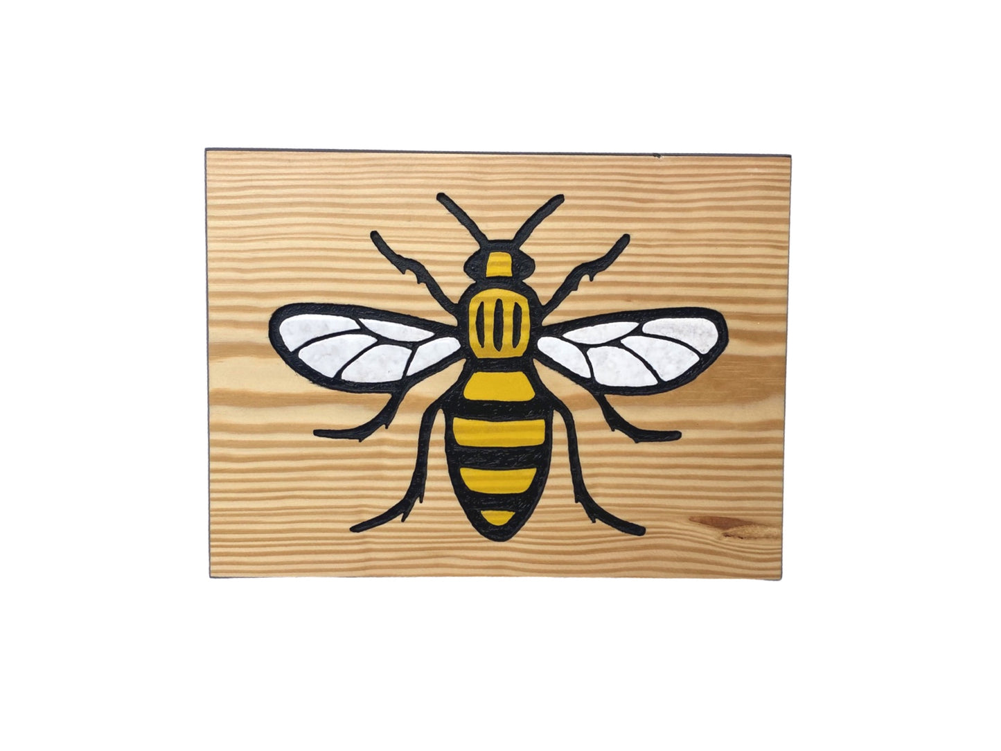 Manchester Bee Hand Carved Sign