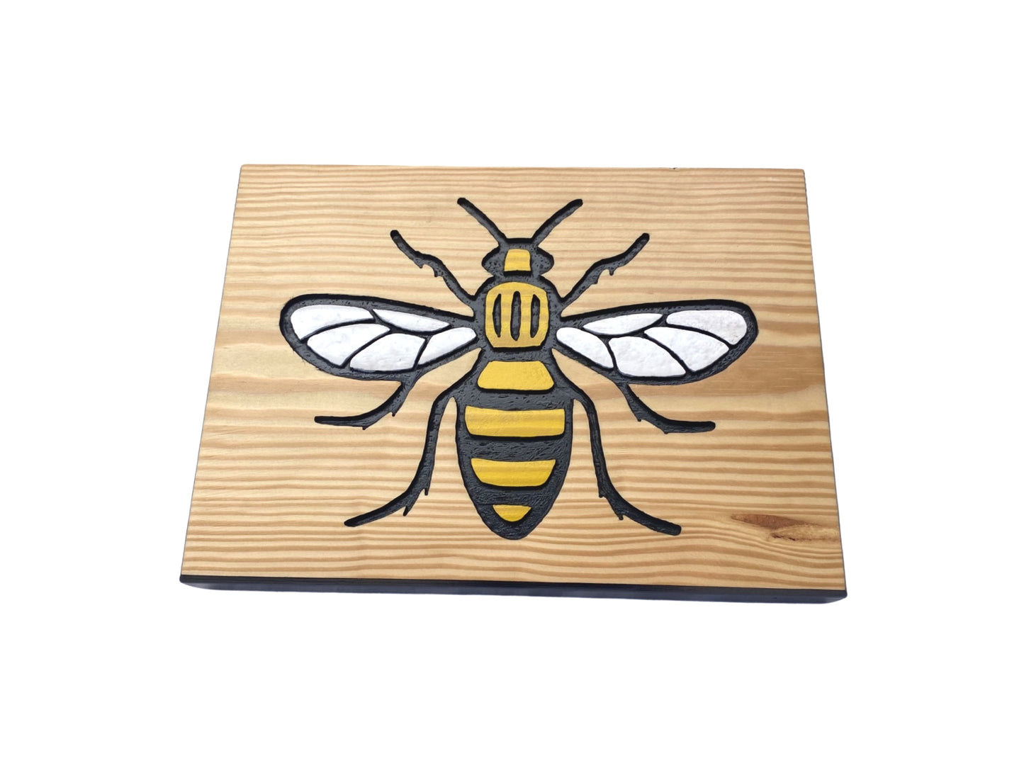 Manchester Bee Hand Carved Sign