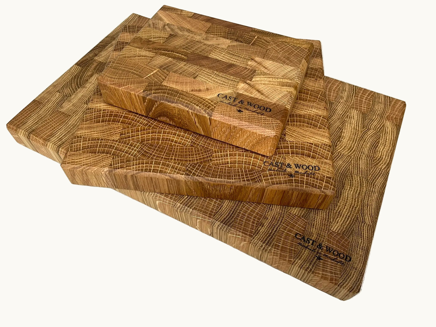 Medium Solid Oak End Grain Chopping Board