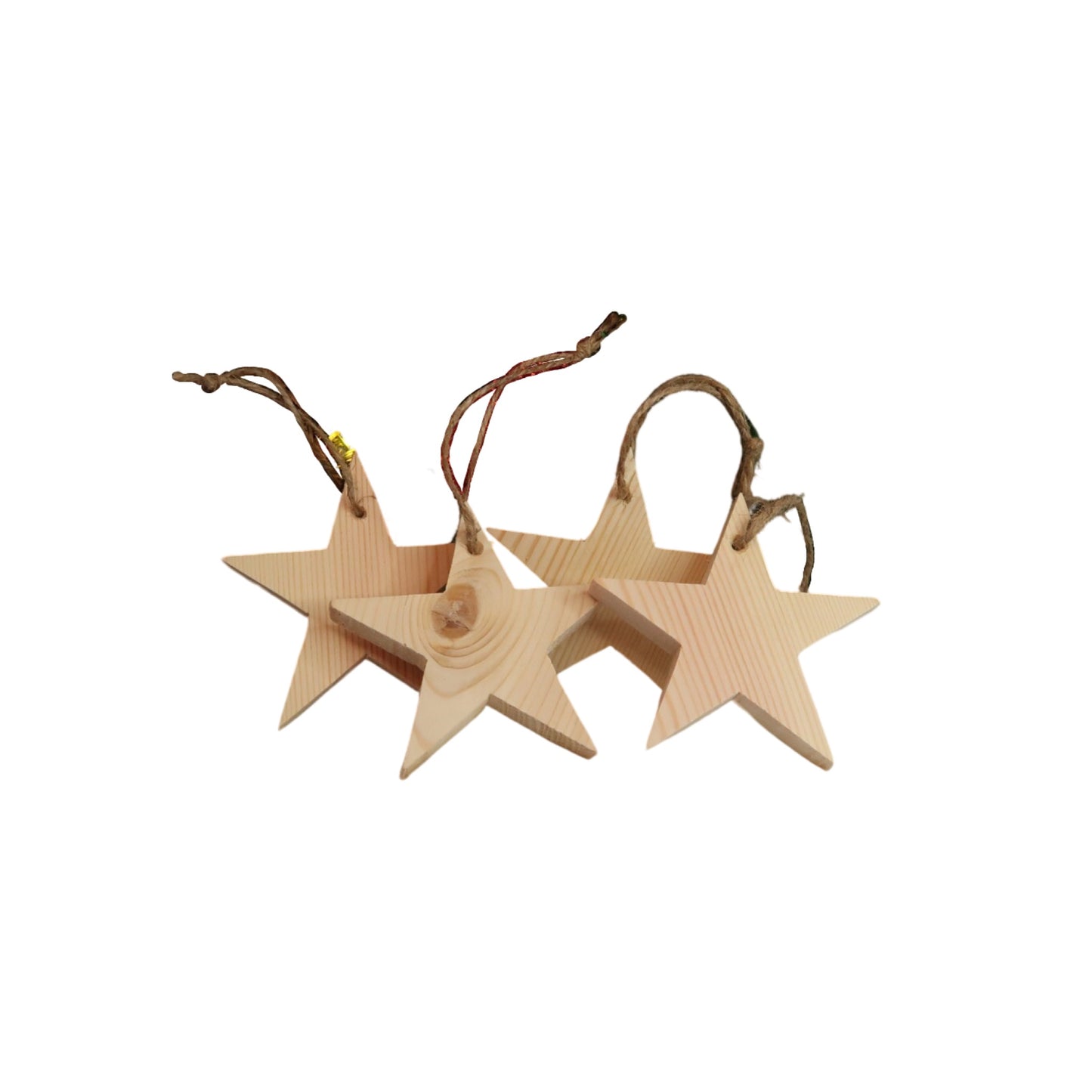 Star Hanging Tree Decorations - Medium - Set of 4