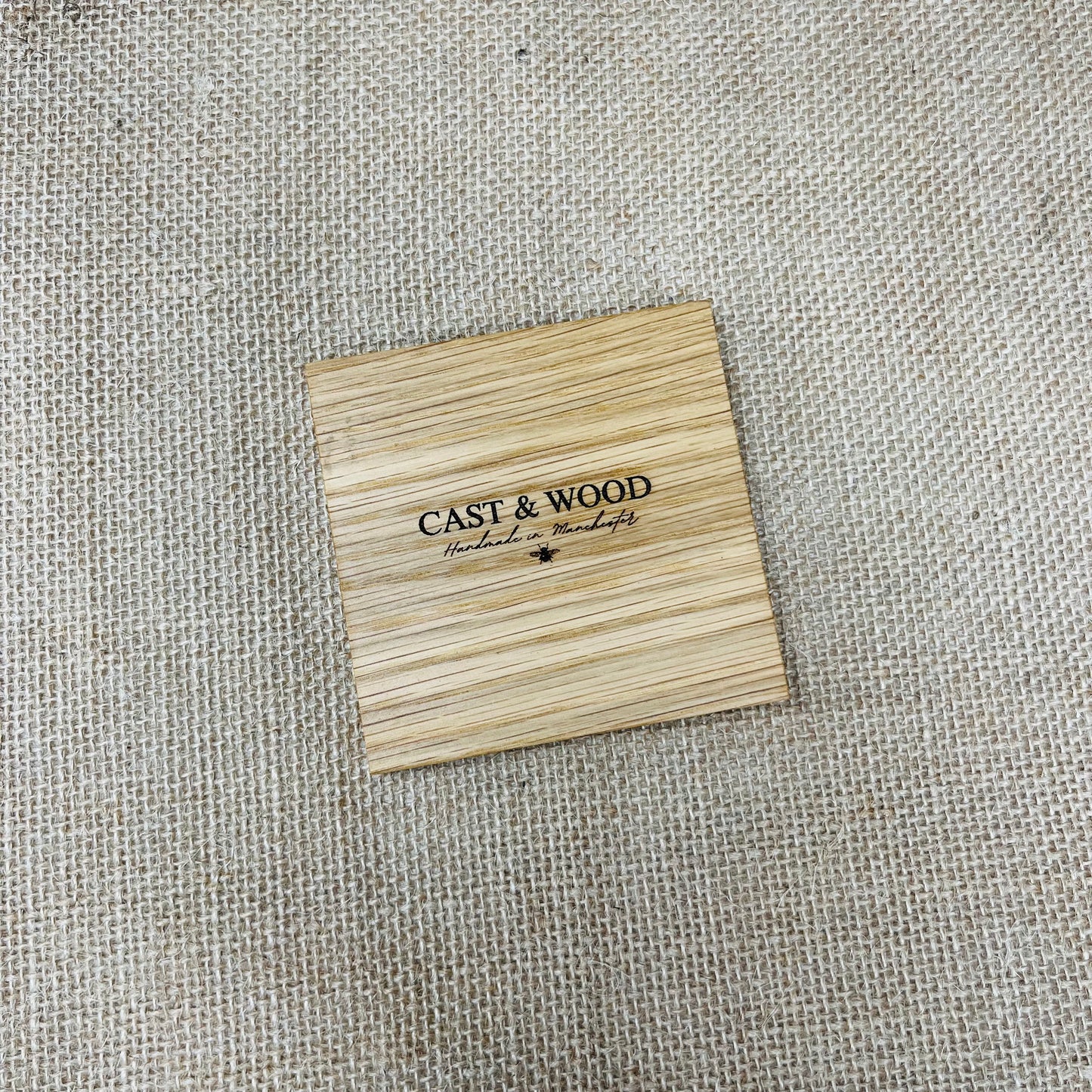 Dad Coaster - Engraved Solid Oak