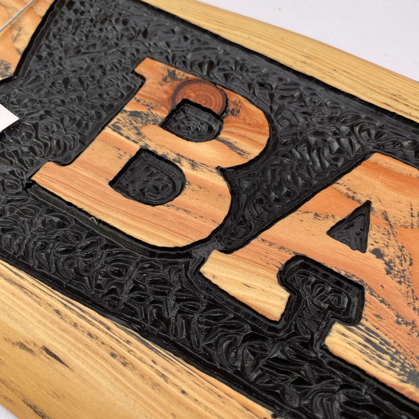 Bar Arrow Sign - Hand Carved