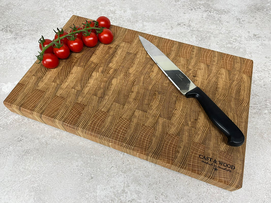 Large Solid Oak End Grain Chopping Board