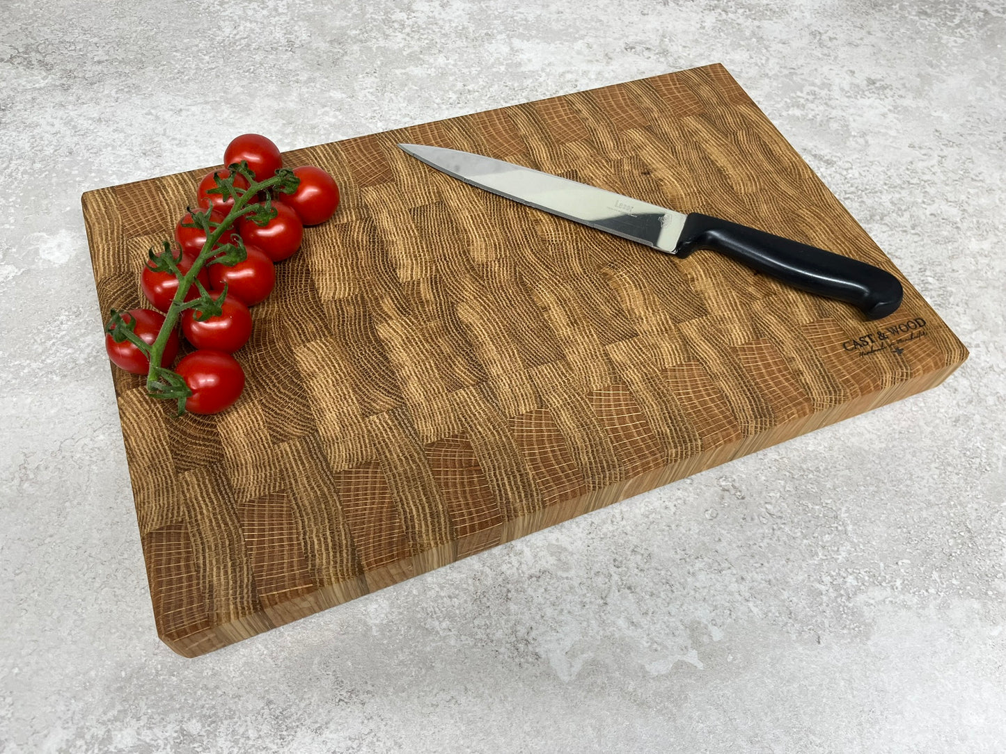 Large Solid Oak End Grain Chopping Board