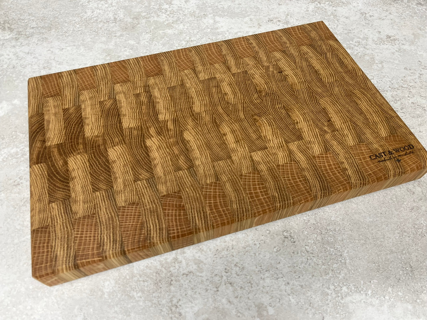 Large Solid Oak End Grain Chopping Board