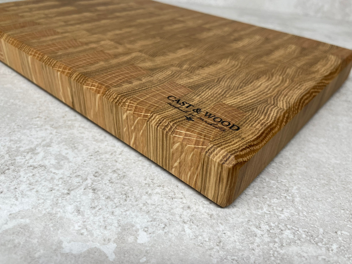 Large Solid Oak End Grain Chopping Board