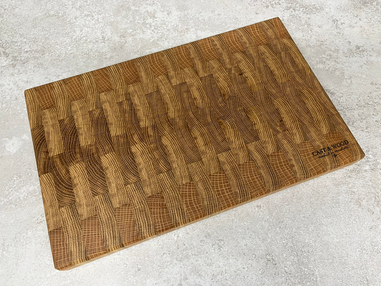 Large Solid Oak End Grain Chopping Board