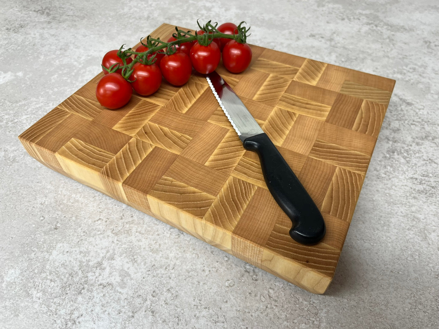Cast and Wood Handmade ash and beech End Grain Chopping Board