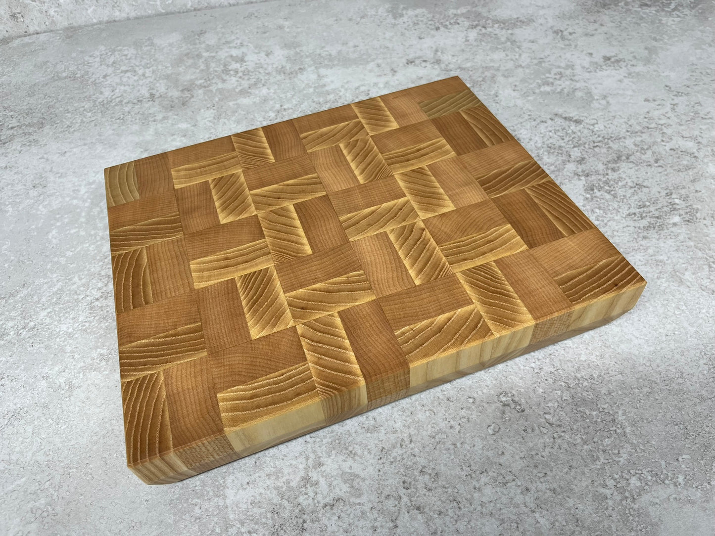 Cast and Wood Handmade ash and beech End Grain Chopping Board