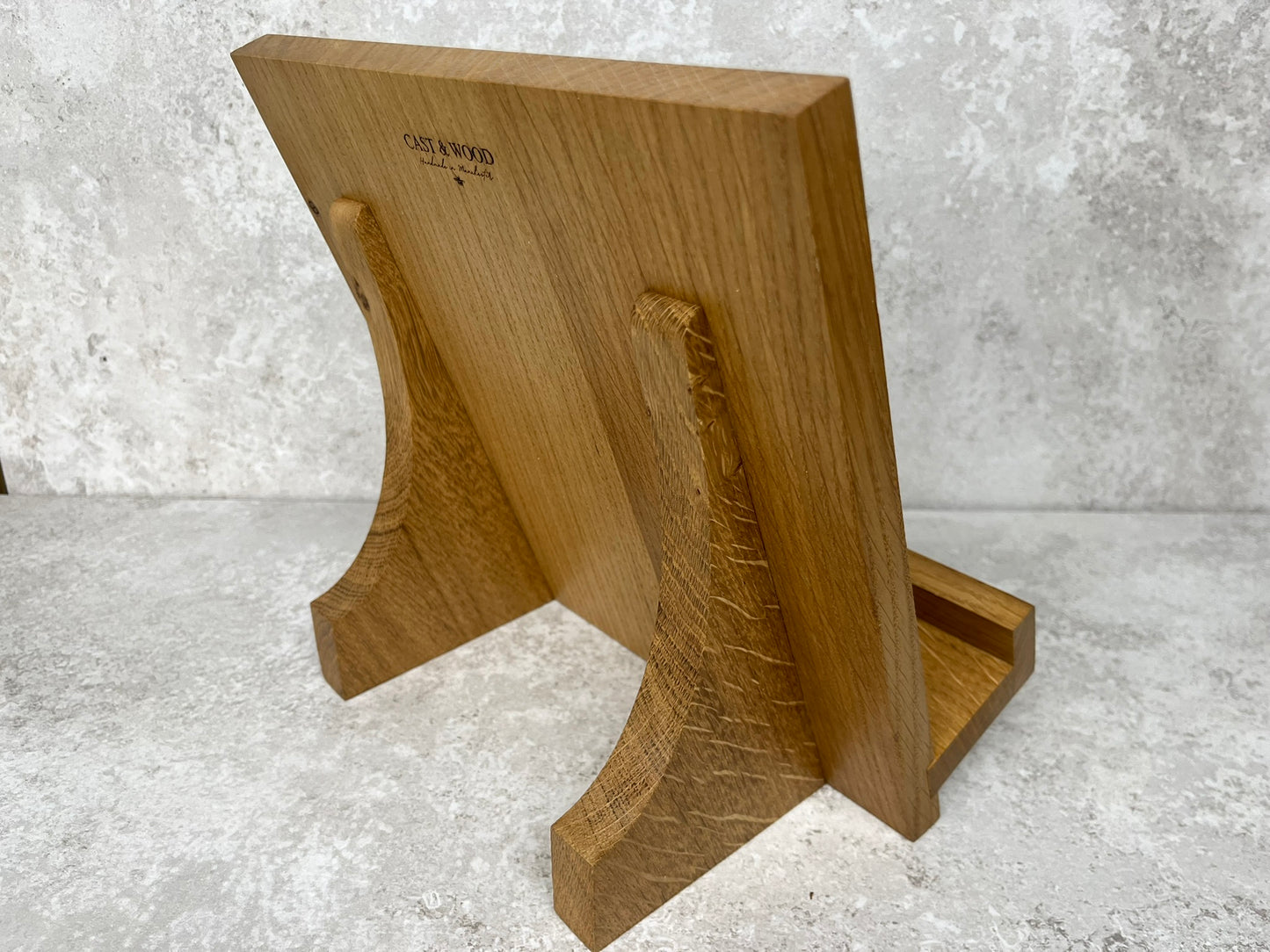 Solid Oak Cookbook Stand