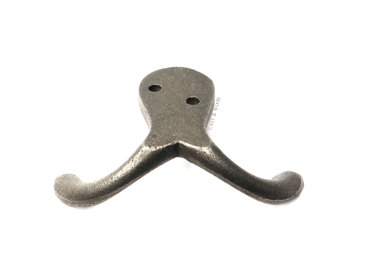 Double Robe Coat Hook Cast & Wood