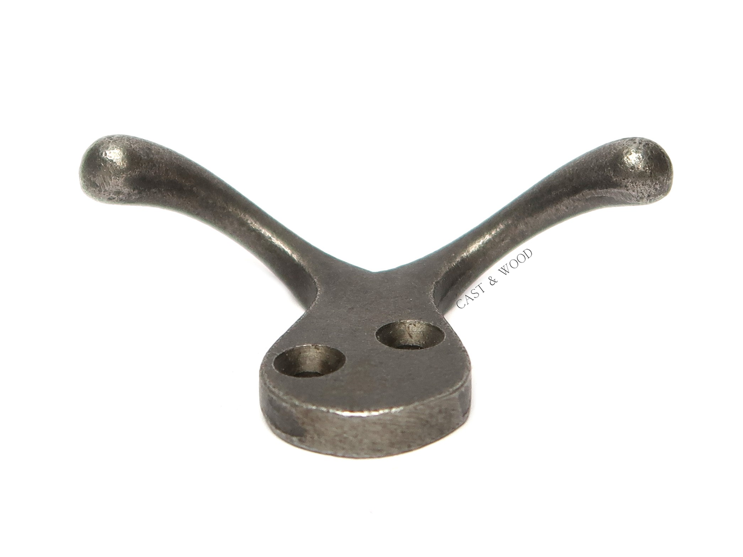 Double Robe Coat Hook Cast & Wood