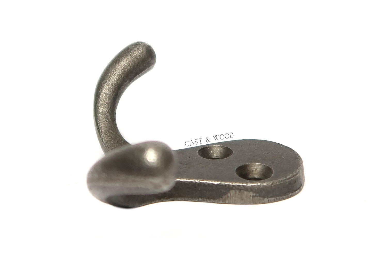 Double Robe Coat Hook Cast & Wood