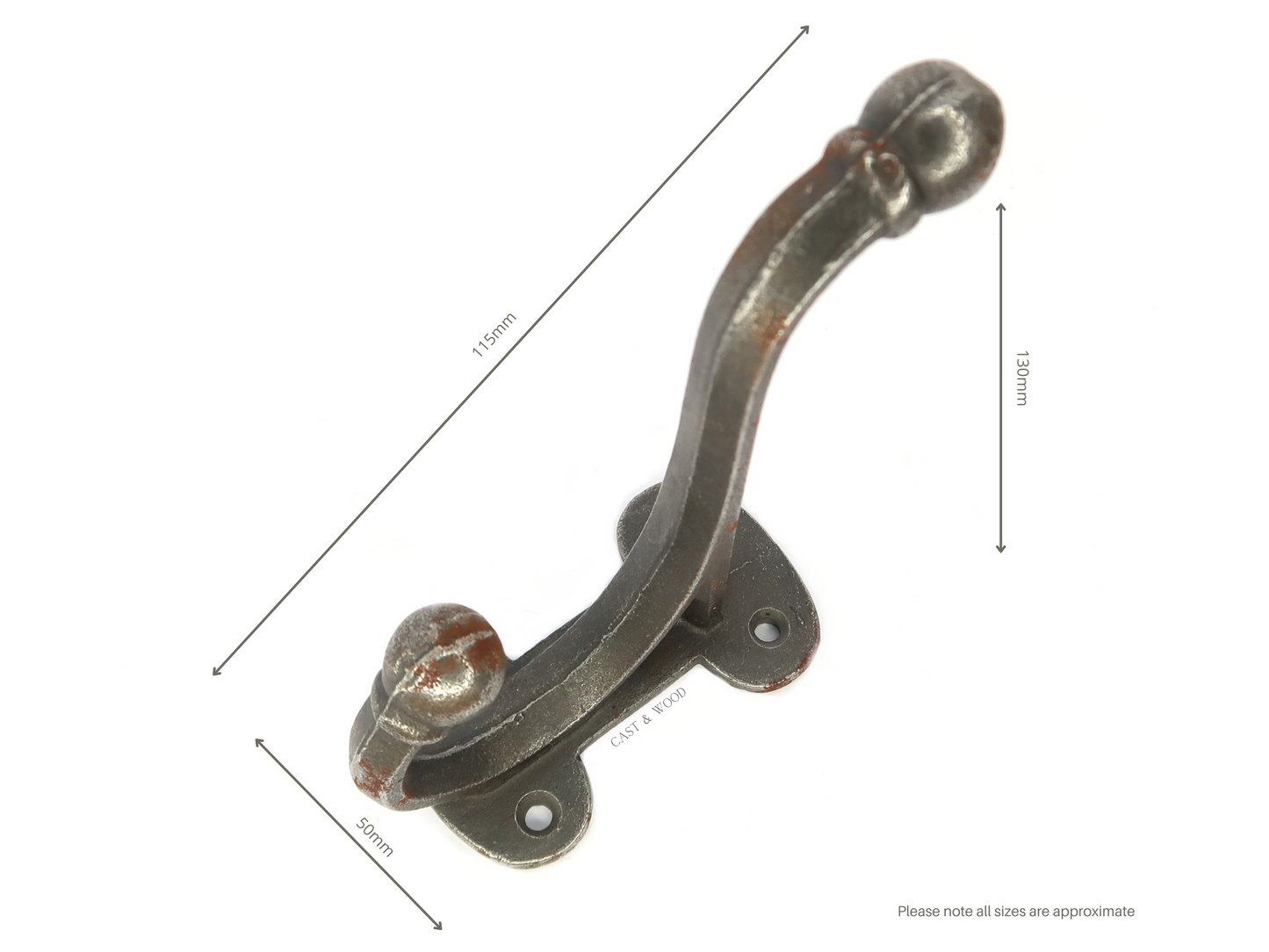 Chunky Hall Hat & Coat Hook Cast & Wood