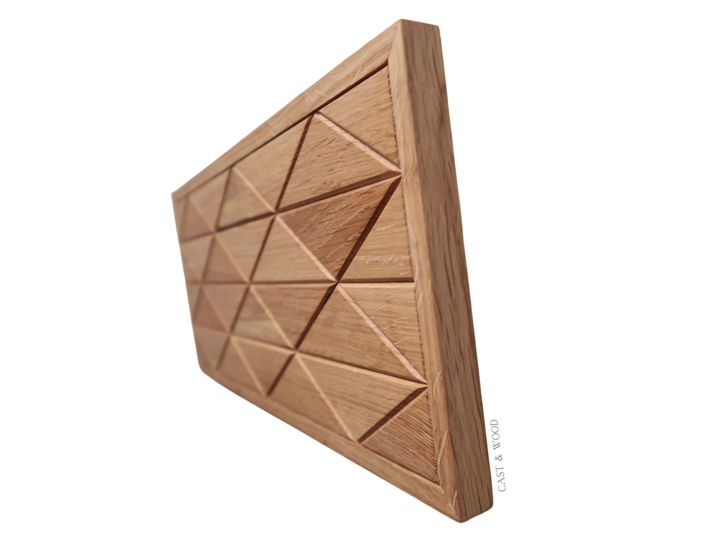Handmade Oak Wall Art - 45cm x 17cm