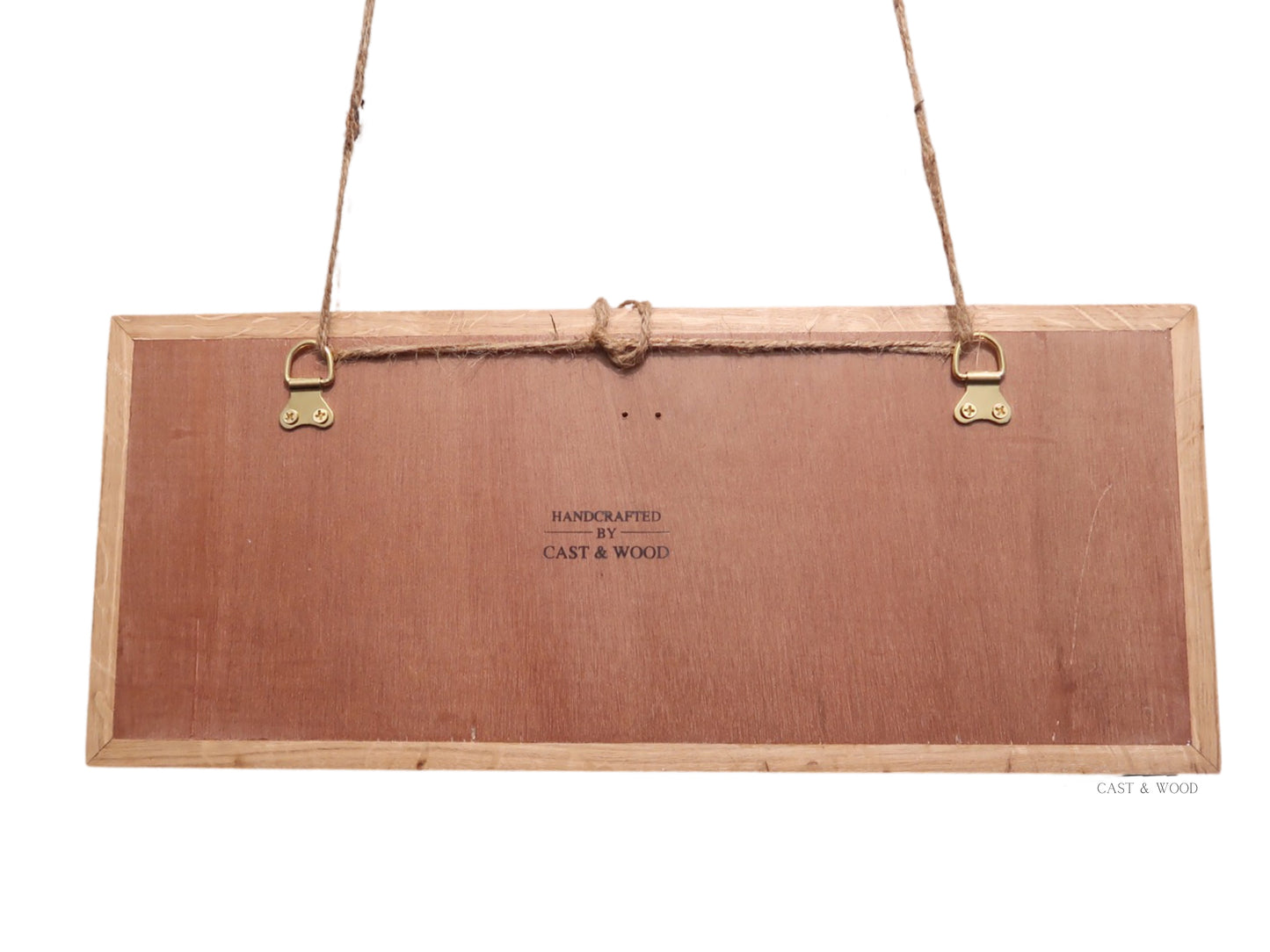 Handmade Oak Wall Art - 45cm x 17cm