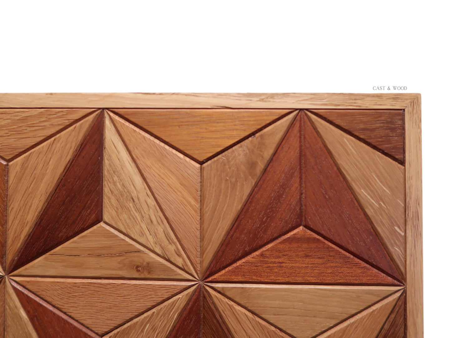 Handmade Large Hardwood Wall Art - 59.5cm x 27cm