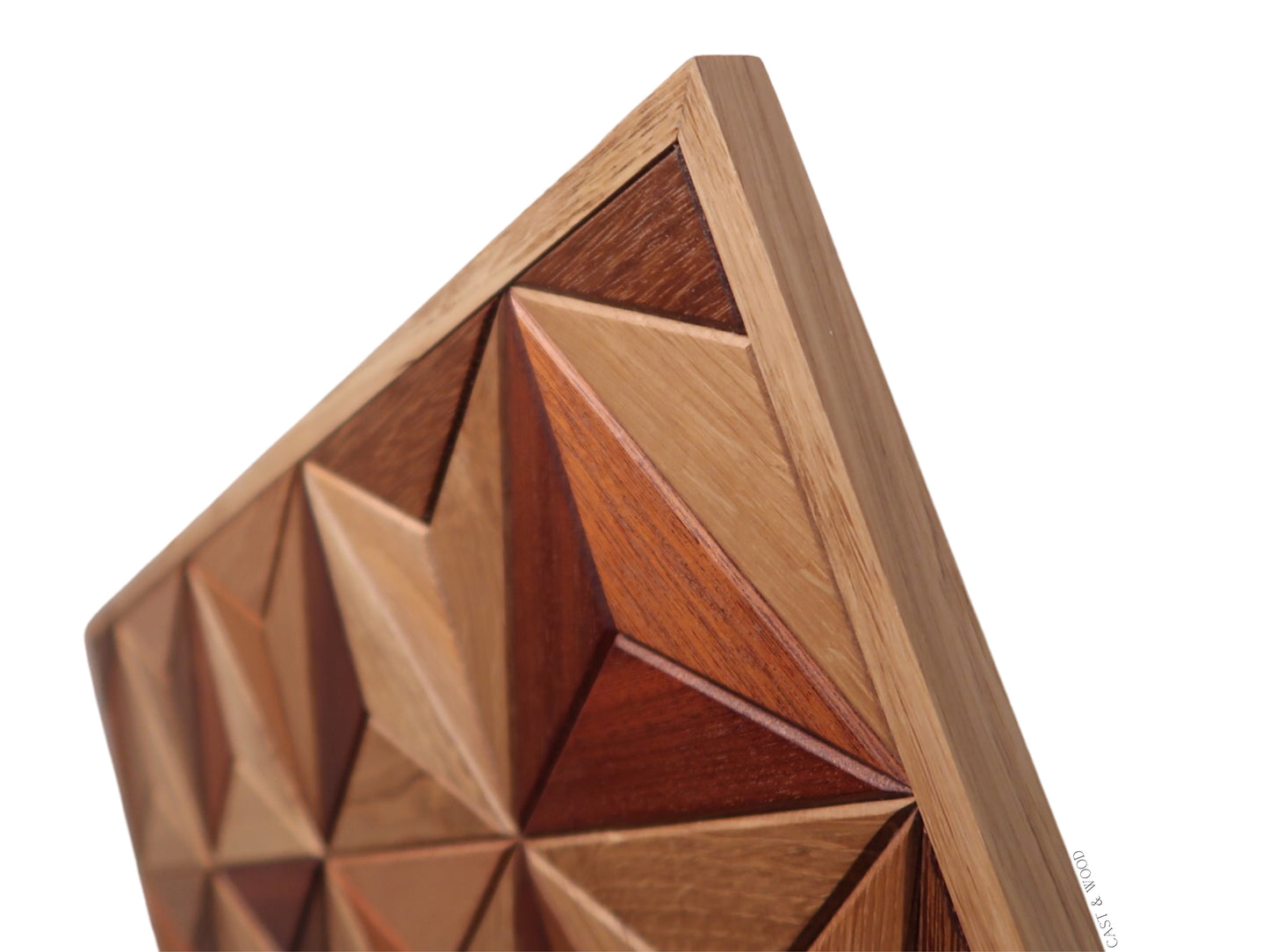 Handmade Large Hardwood Wall Art - 59.5cm x 27cm