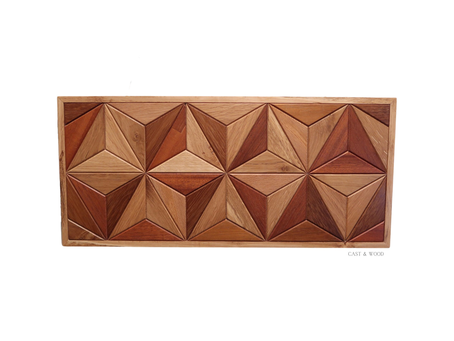 Handmade Large Hardwood Wall Art - 59.5cm x 27cm