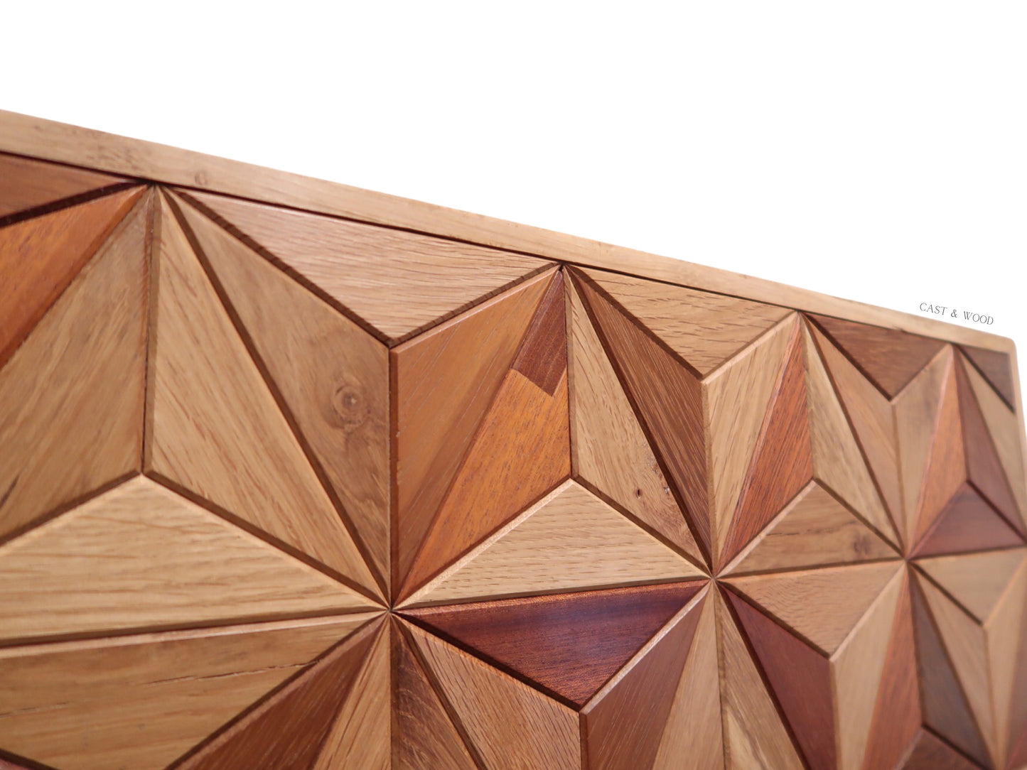 Handmade Large Hardwood Wall Art - 59.5cm x 27cm