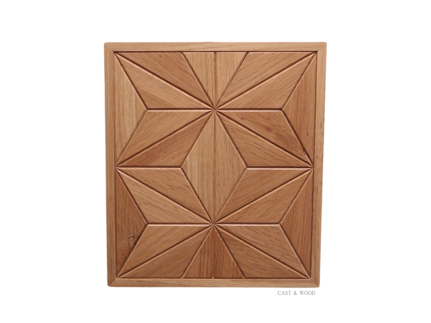 Handmade Oak Wall Art - 27cm x 31cm