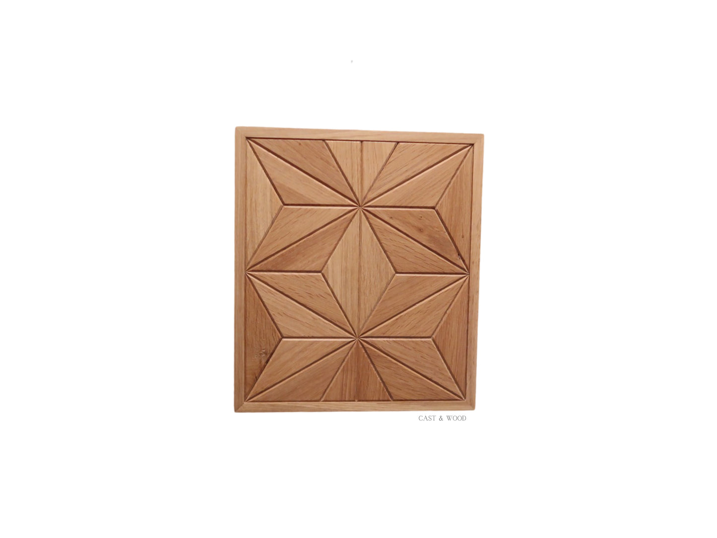 Handmade Oak Wall Art - 27cm x 31cm