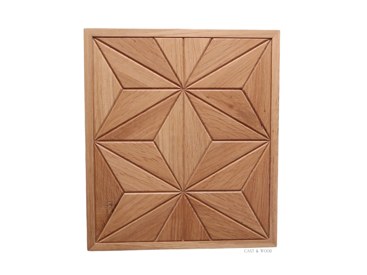 Handmade Oak Wall Art - 27cm x 31cm