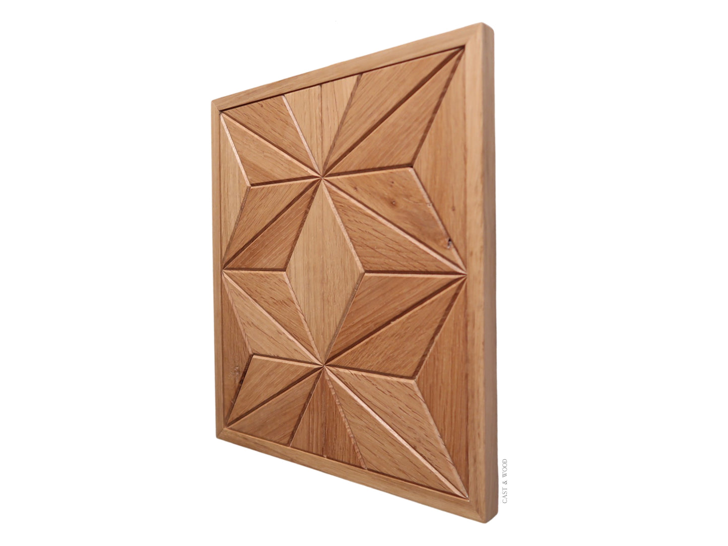 Handmade Oak Wall Art - 27cm x 31cm