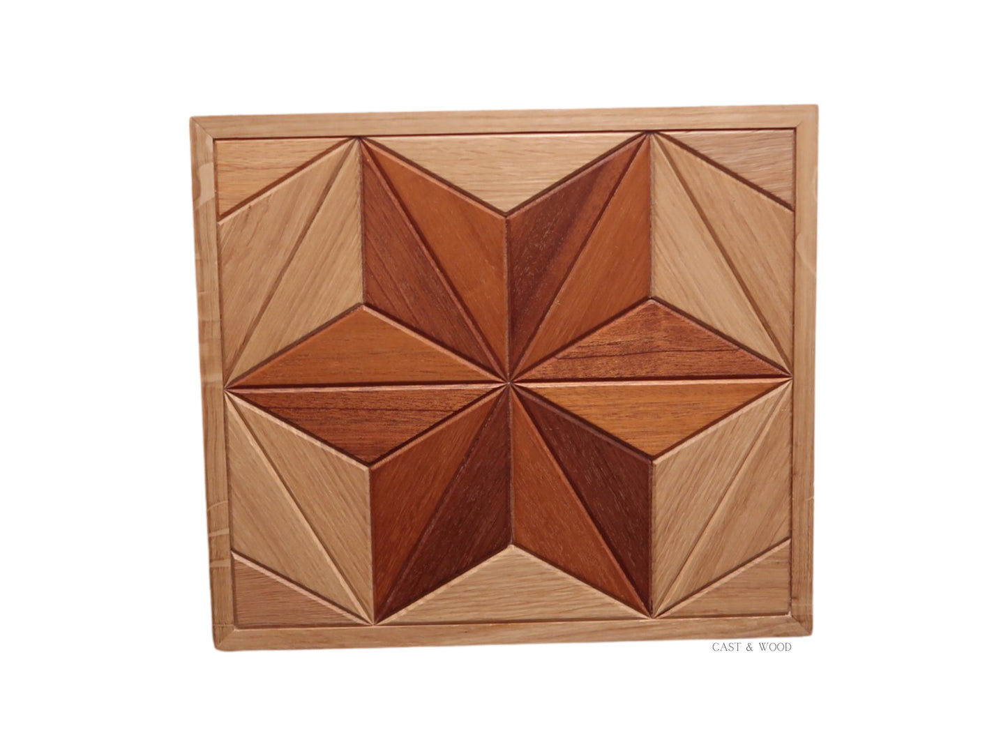 Handmade Hardwood Star Wall Art - 31cm x 27cm