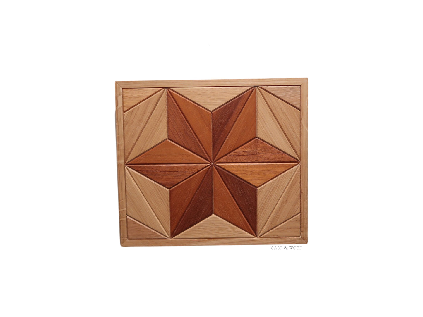 Handmade Hardwood Star Wall Art - 31cm x 27cm