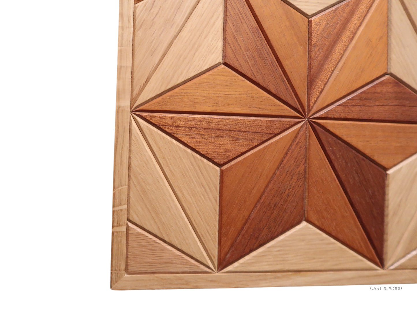 Handmade Hardwood Star Wall Art - 31cm x 27cm