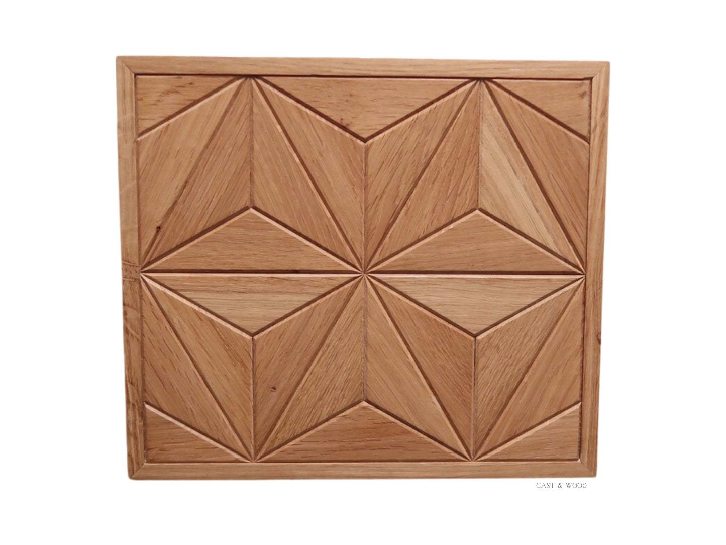 Handmade Oak Star Wall Art - 31cm x 27cm