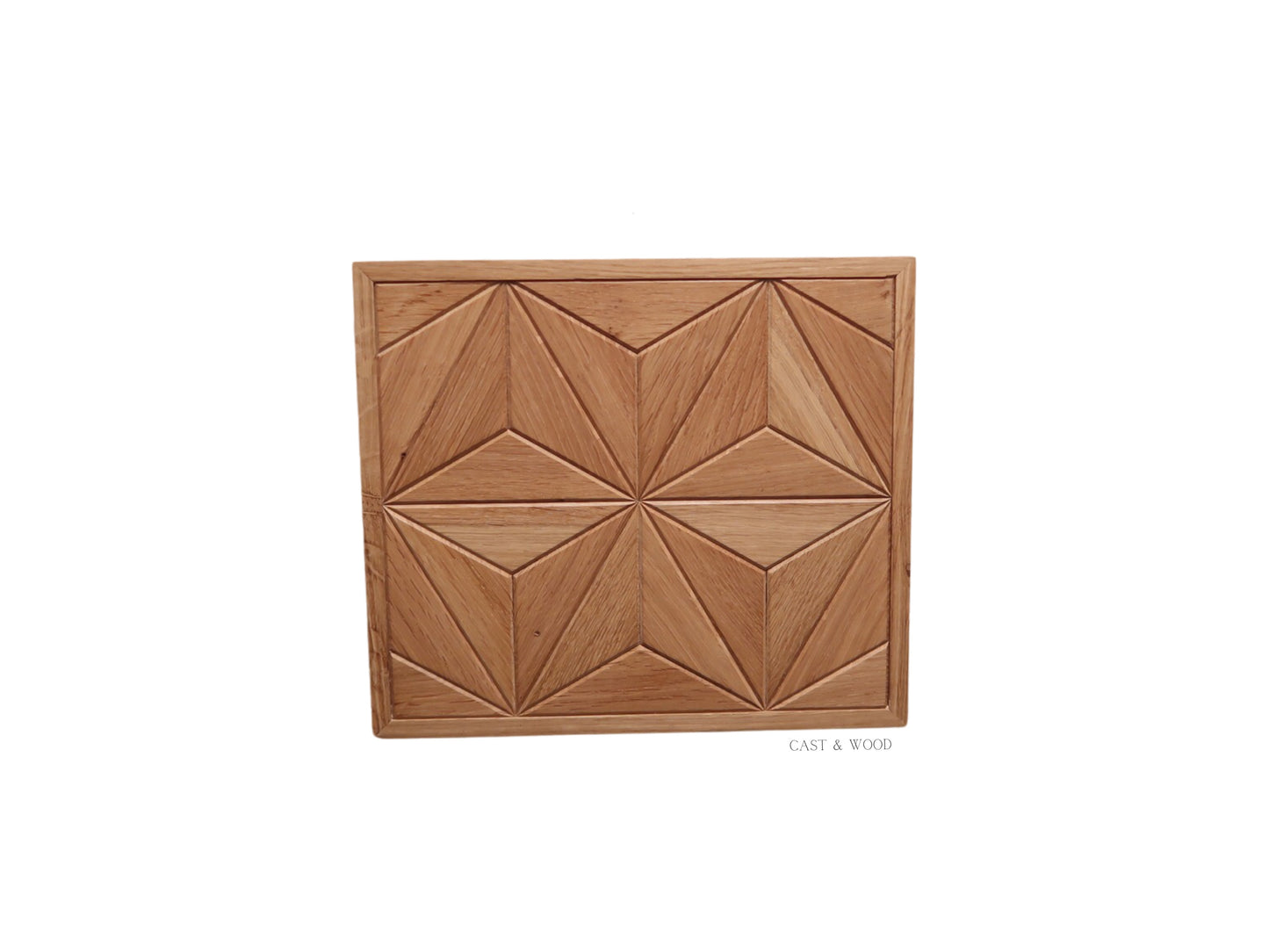 Handmade Oak Star Wall Art - 31cm x 27cm
