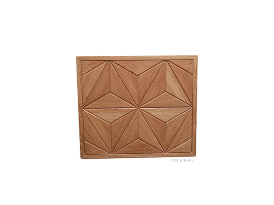 Handmade Oak Star Wall Art - 31cm x 27cm