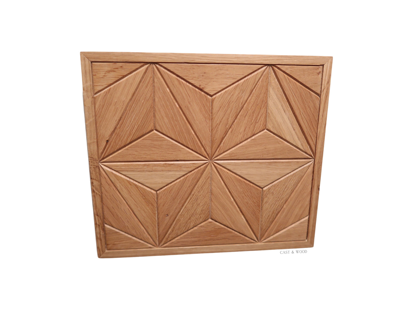 Handmade Oak Star Wall Art - 31cm x 27cm