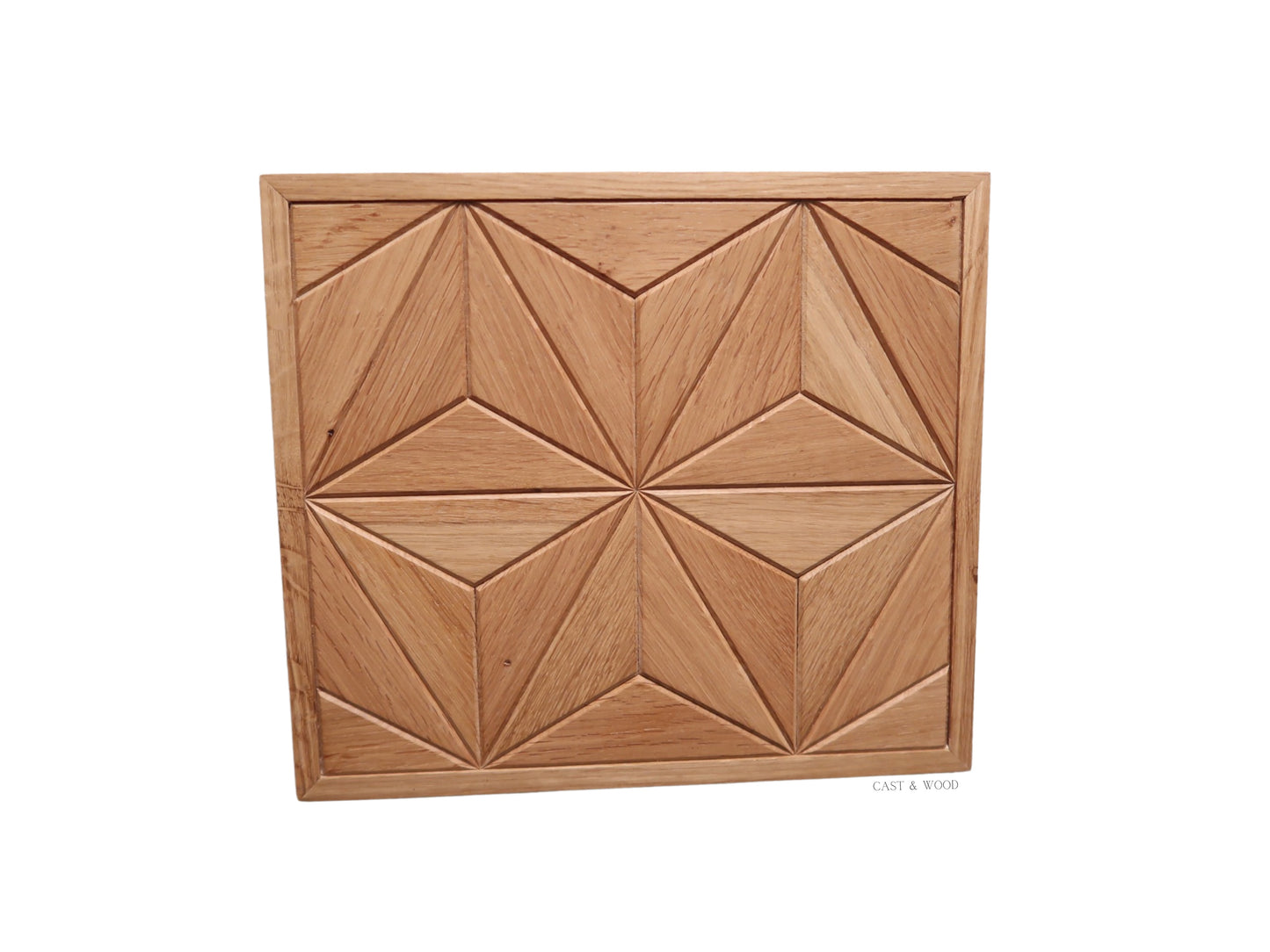 Handmade Oak Star Wall Art - 31cm x 27cm