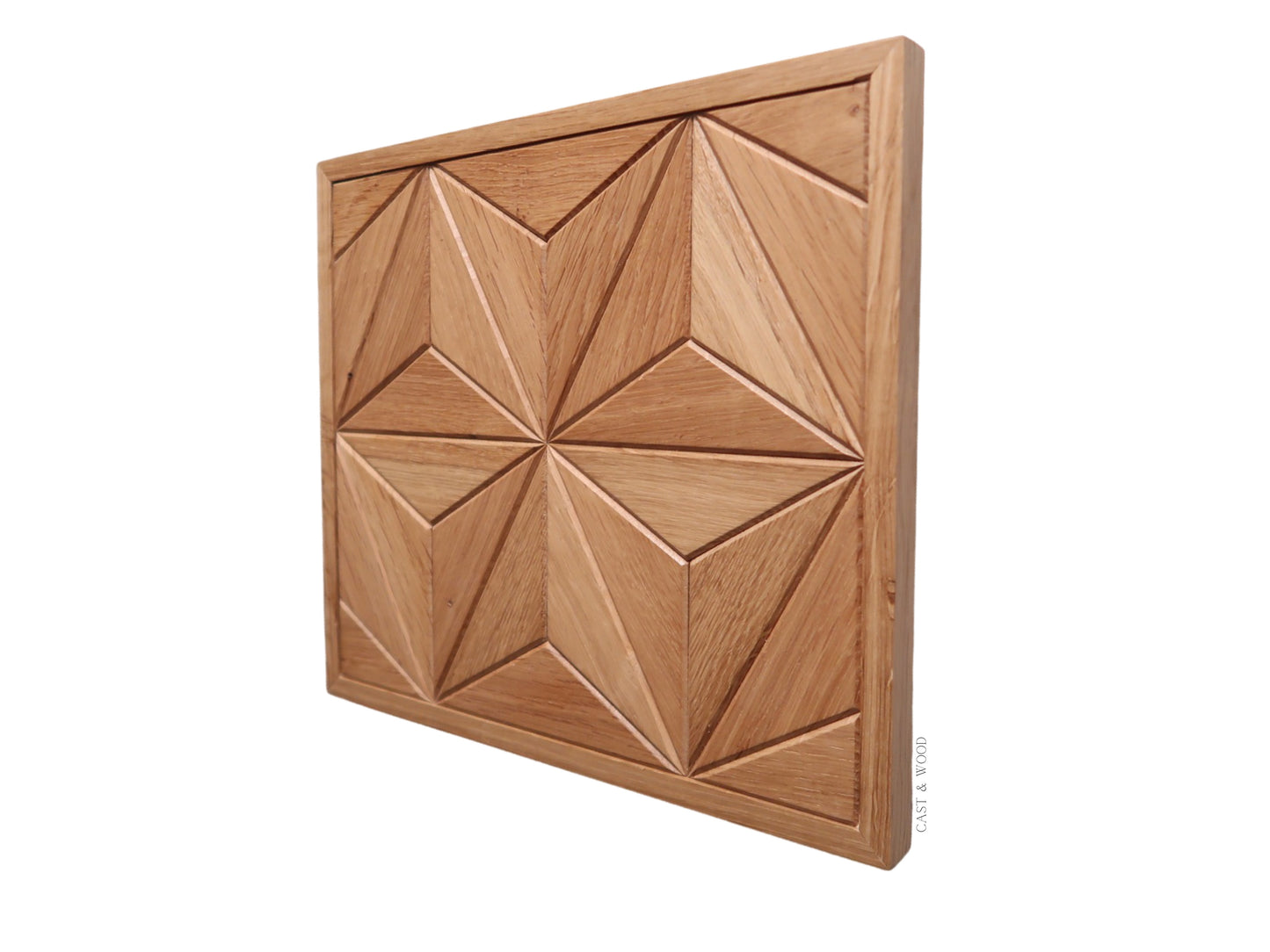 Handmade Oak Star Wall Art - 31cm x 27cm