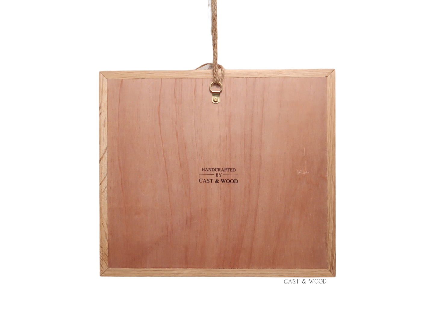 Handmade Hardwood Wall Art - 31cm x 27cm