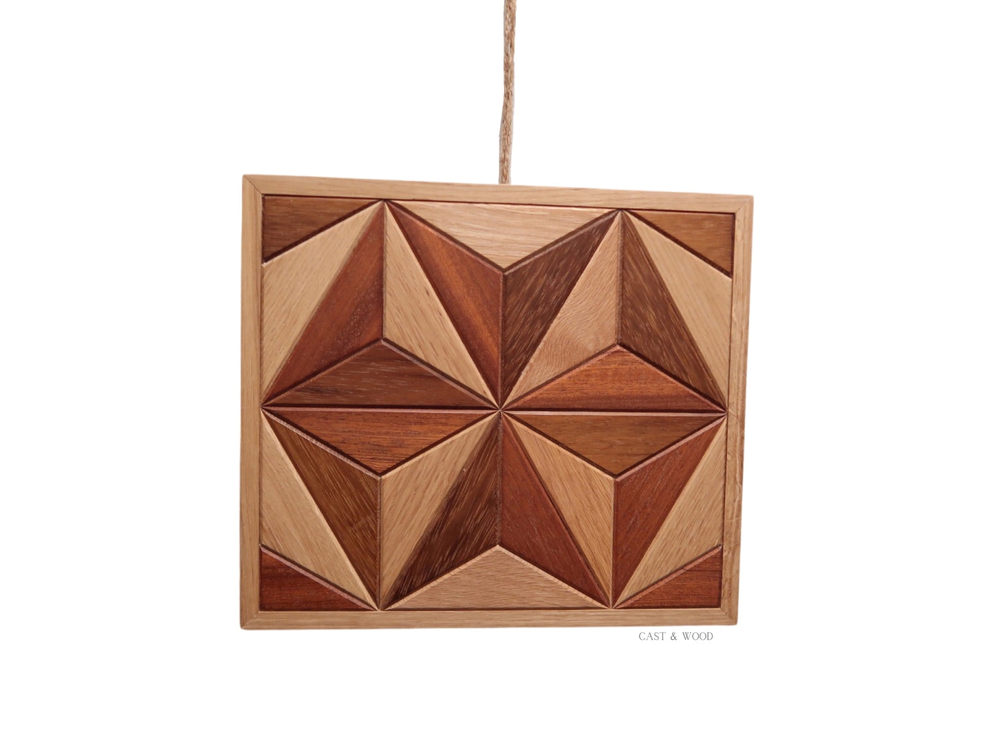 Handmade Hardwood Wall Art - 31cm x 27cm