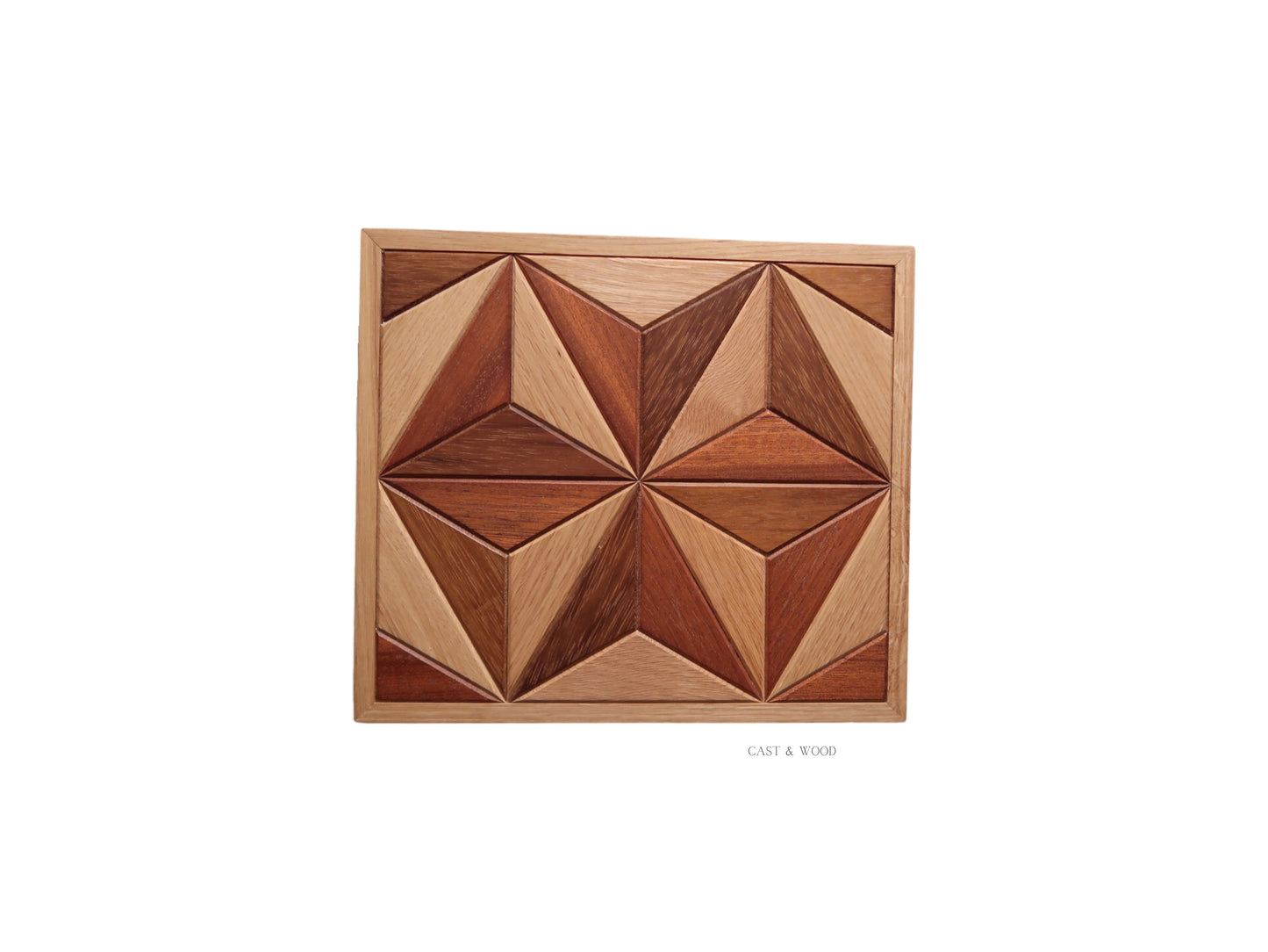 Handmade Hardwood Wall Art - 31cm x 27cm