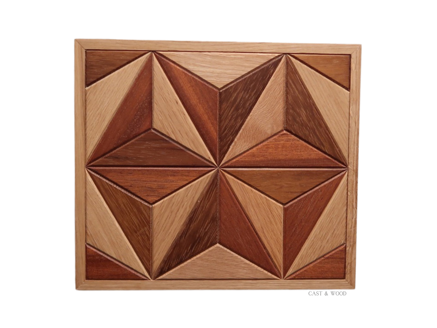 Handmade Hardwood Wall Art - 31cm x 27cm