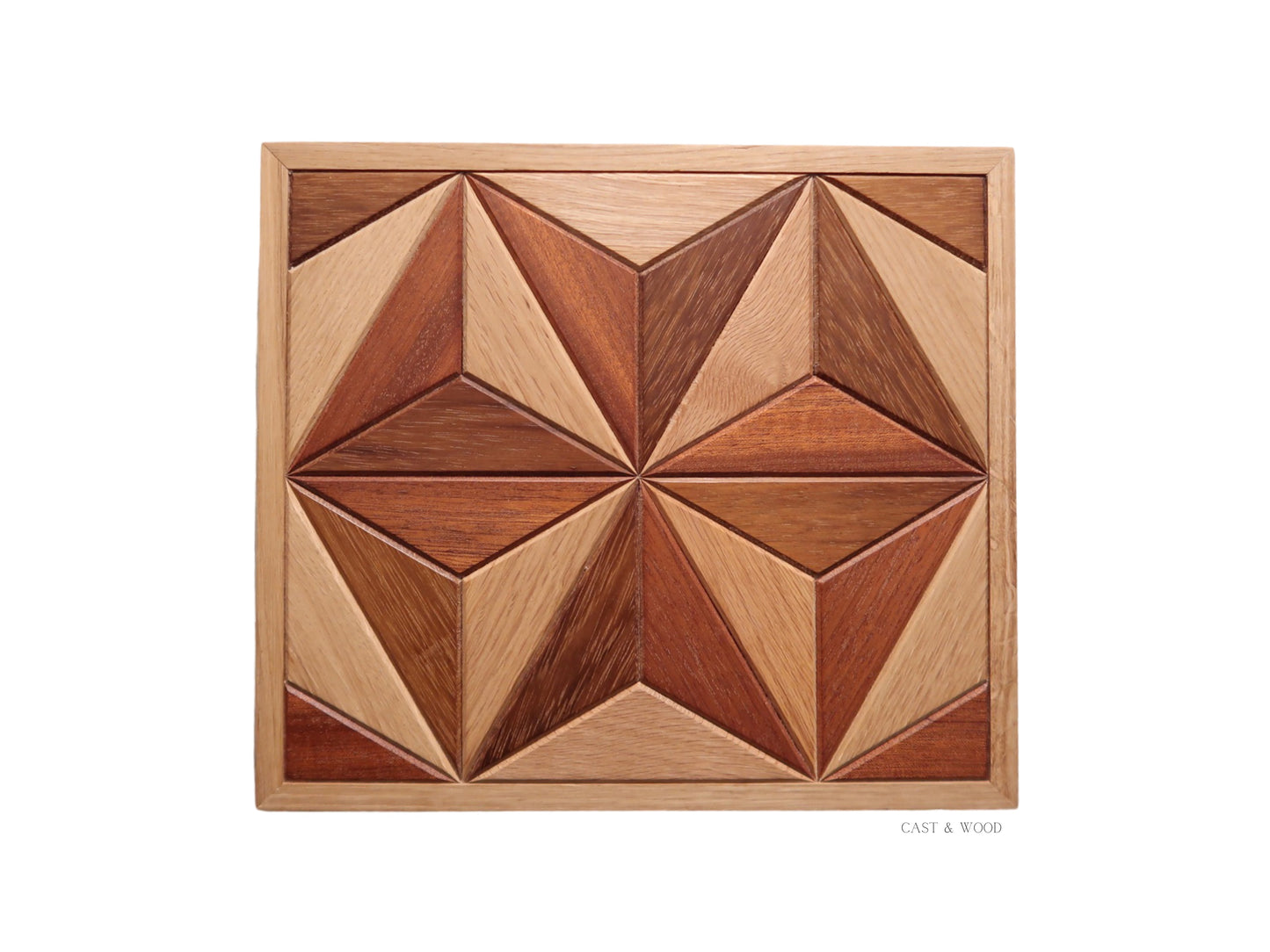 Handmade Hardwood Wall Art - 31cm x 27cm