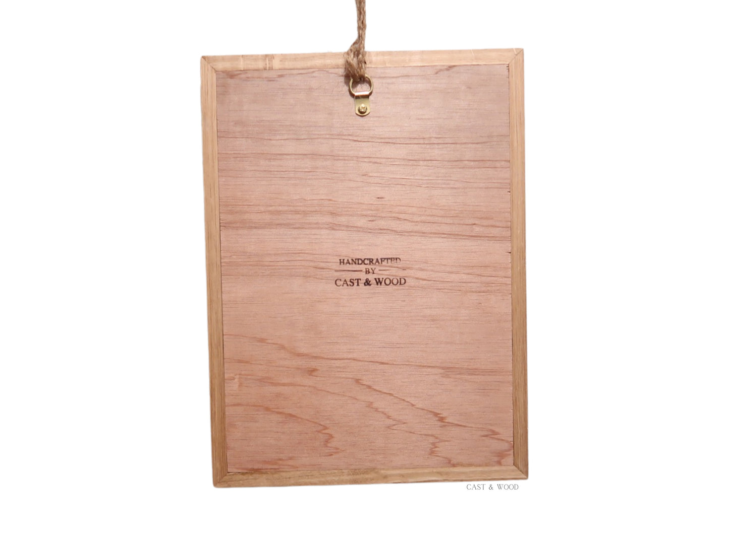 Handmade Hardwood Wall Art - 23cm x 31cm