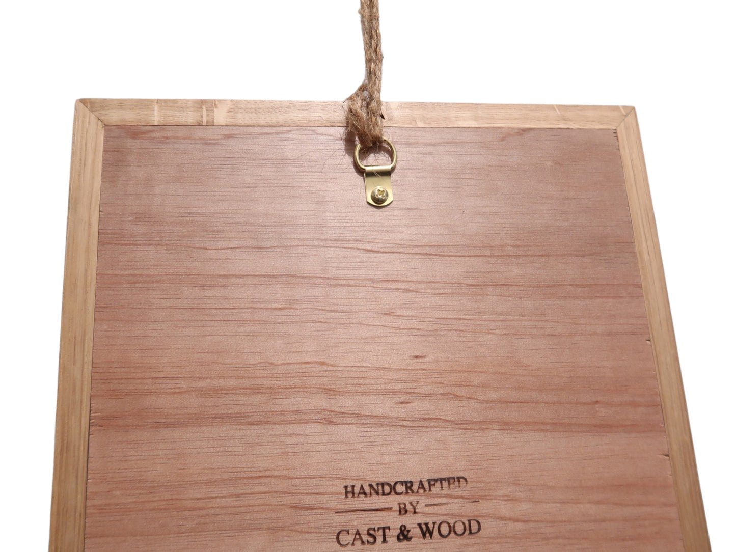Handmade Hardwood Wall Art - 23cm x 31cm