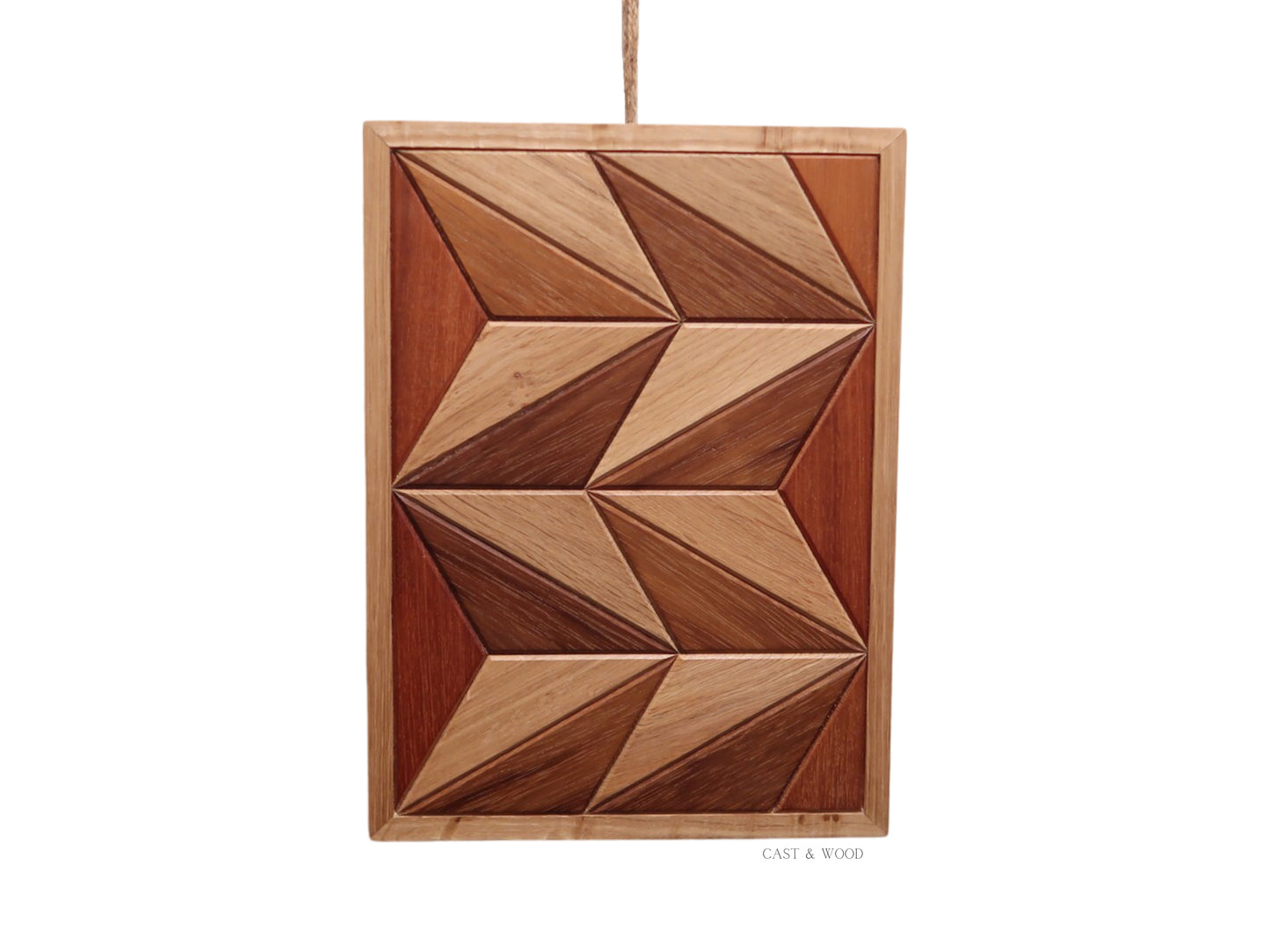 Handmade Hardwood Wall Art - 23cm x 31cm