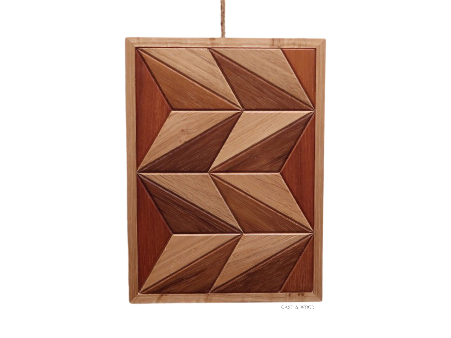 Handmade Hardwood Wall Art - 23cm x 31cm
