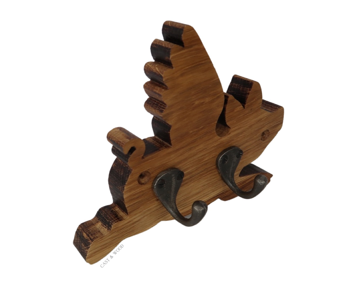 Flying Pig Mounted Coat Hook